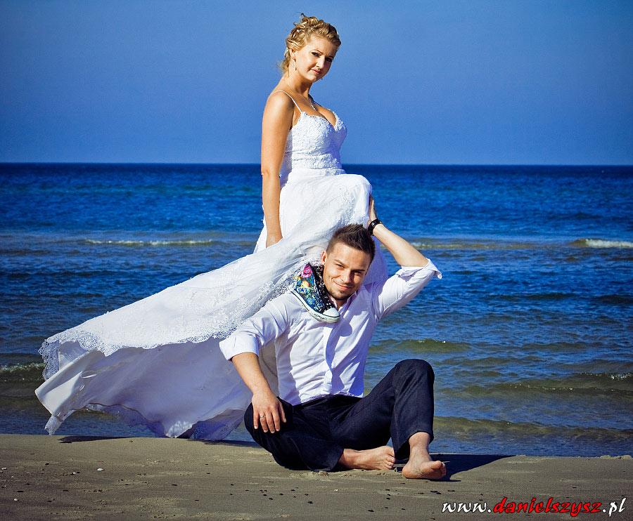 zdjęcia ślubne na plaży